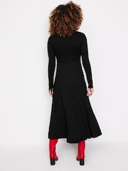 Boden Black Chrome Tall Twisted Waist Jersey Dress - Image 3 of 5