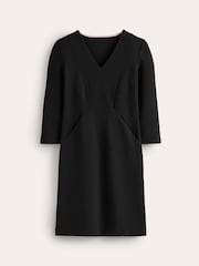 Boden Black Denim Tall Twisted Waist Jersey Dress - Image 5 of 5