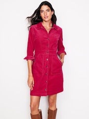 Boden Berry Pink Tall Twisted Waist Jersey Dress - Image 1 of 5