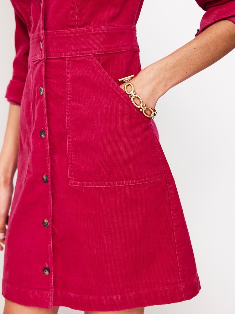 Boden Berry Pink Tall Twisted Waist Jersey Dress - Image 2 of 5