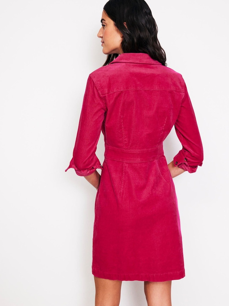 Boden Berry Pink Tall Twisted Waist Jersey Dress - Image 3 of 5