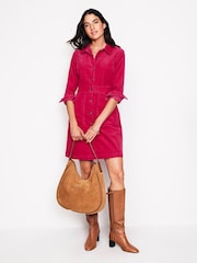 Boden Berry Pink Tall Twisted Waist Jersey Dress - Image 4 of 5