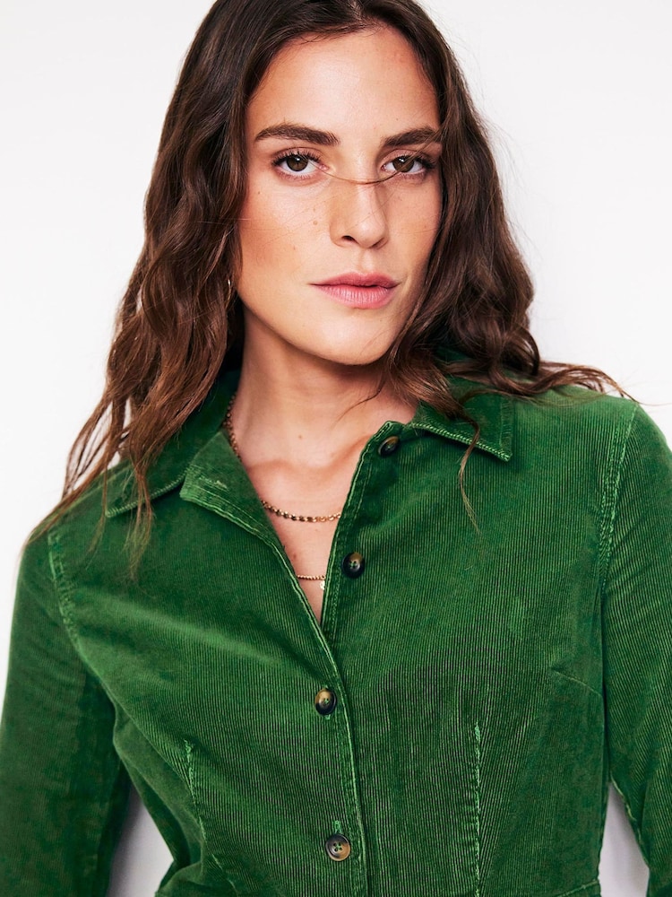 Boden Denim Green Tall Twisted Waist Jersey Dress - Image 2 of 5 Boden Denim Green Tall Twisted Waist Jersey Dress - Image 2 of 5
