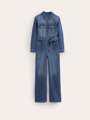 Boden Blue 100% Cotton Denim Utility Jumpsuit - Image 5 of 5