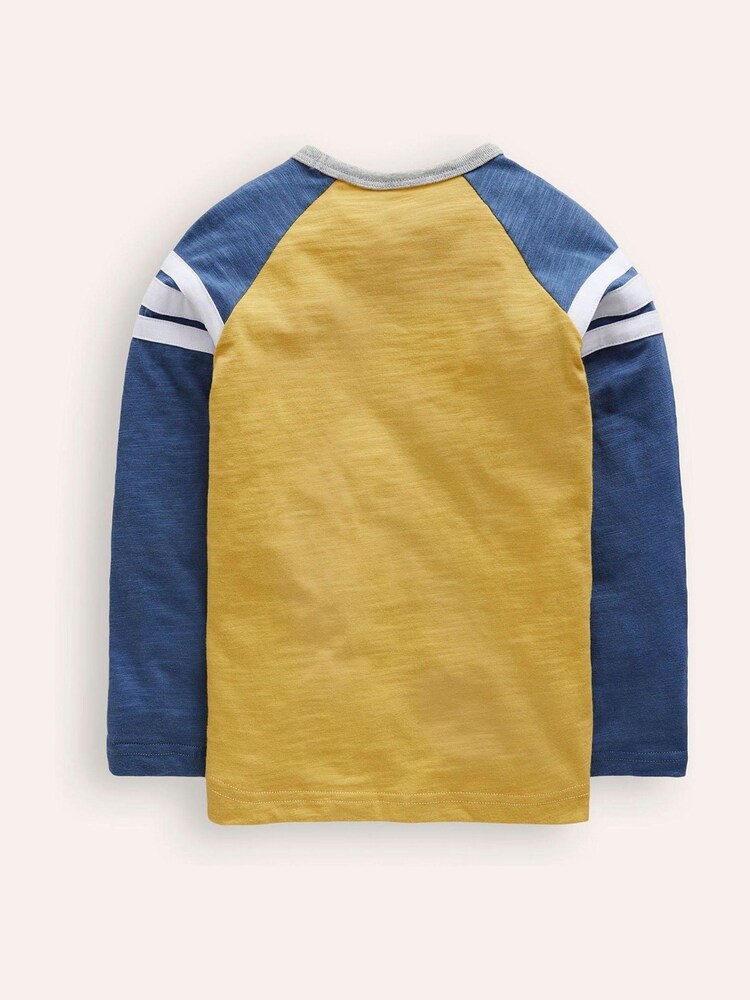 Boden Yellow Raglan Star T-Shirt - Image 2 of 3 Boden Yellow Raglan Star T-Shirt - Image 2 of 3