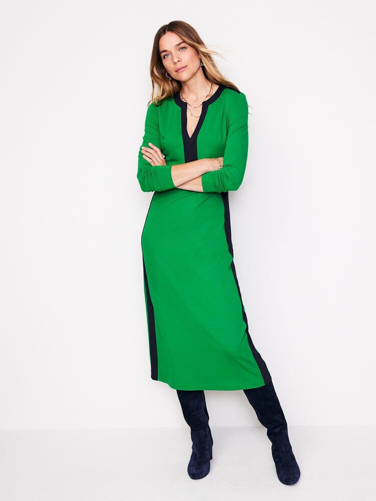 Grün - Boden – Jersey-Kleid mit Wickel-Taille - Bild 1 von 5 Grün - Boden – Jersey-Kleid mit Wickel-Taille - Bild 1 von 5