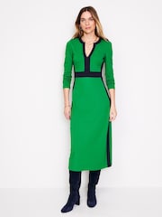 Boden Green Tall Twisted Waist Jersey Dress - Image 4 of 5