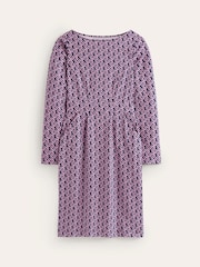 Boden Pink Tall 100% Cotton Twisted Waist Jersey Dress - Image 5 of 5