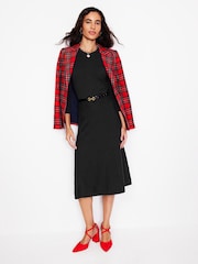 Boden Black/Animal Tall Twisted Waist Jersey Dress - Image 3 of 6
