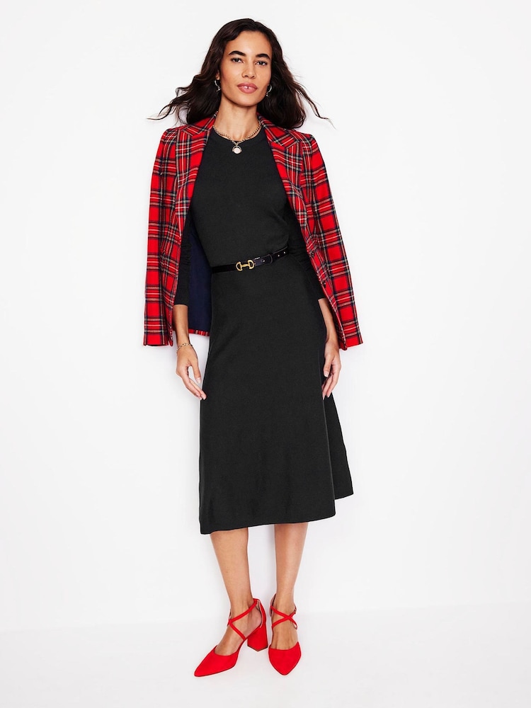 Boden Black/Animal Tall Twisted Waist Jersey Dress - Image 3 of 6