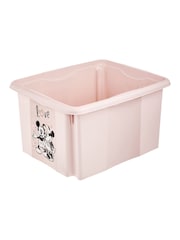 Keeper 2 Pack Nordic Pink Minnie Mouse15L Stacking Storage Box With Lid - Image 3 of 4