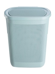 Keeper Nordic Blue Arne Laundry Hamper With Lid - Image 2 of 5