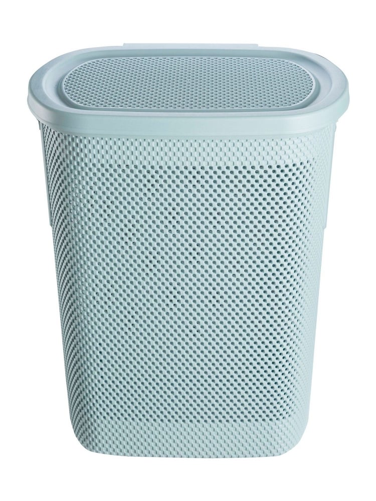 Keeper Nordic Blue Arne Laundry Hamper With Lid - Image 2 of 5