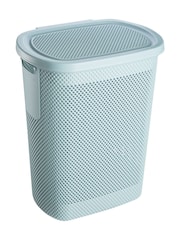 Keeper Nordic Blue Arne Laundry Hamper With Lid - Image 4 of 5