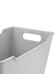 Keeper 6 Pack Nordic Grey Lotta 6L Stacking & Nesting Storage Boxes - Image 4 of 4