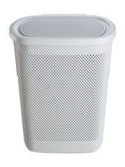 Keeper Nordic Grey Arne Laundry Hamper With Lid - Image 5 of 5