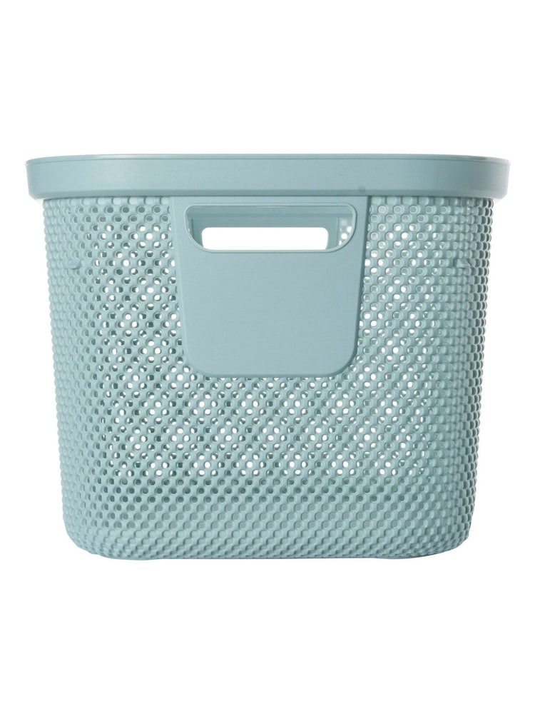 Keeper Nordic Blue Laundry Hamper & 30L Basket Set - Image 5 of 5
