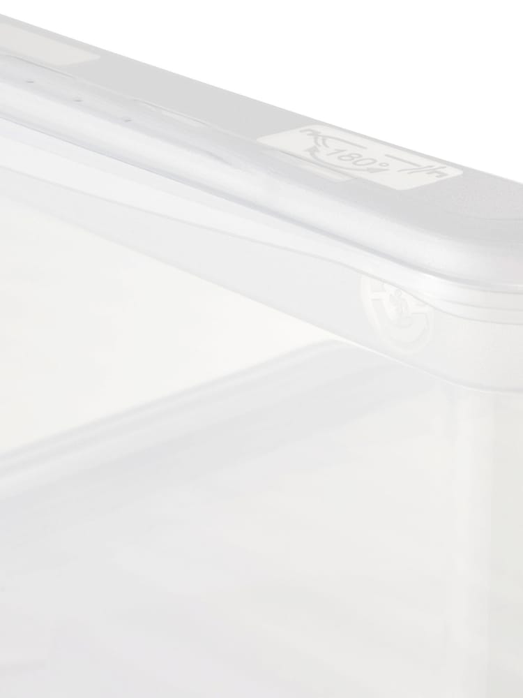 Keeper 3 Pack Crystal Transparent Bea 18L Storage Box Set With Air Control System - Image 5 of 5