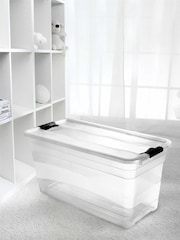 Keeper Crystal Transparent Cornelia Crystal 83L Storage Box with Locking Clips - Image 1 of 5