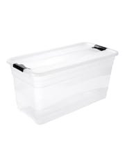 Keeper Crystal Transparent Cornelia Crystal 83L Storage Box with Locking Clips - Image 4 of 5