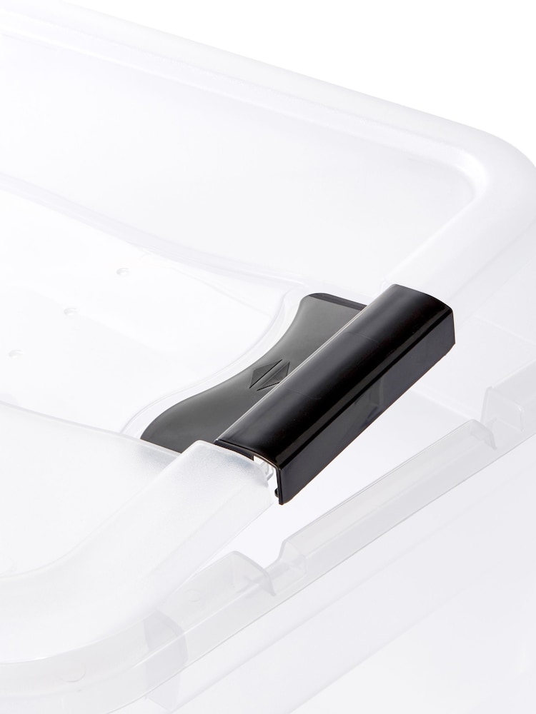 Keeper Crystal Transparent Cornelia Crystal 83L Storage Box with Locking Clips - Image 5 of 5