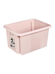 Keeper 2 Pack Pink Minnie Mouse 15L Stacking Storage Box With Lid - Image 3 of 4