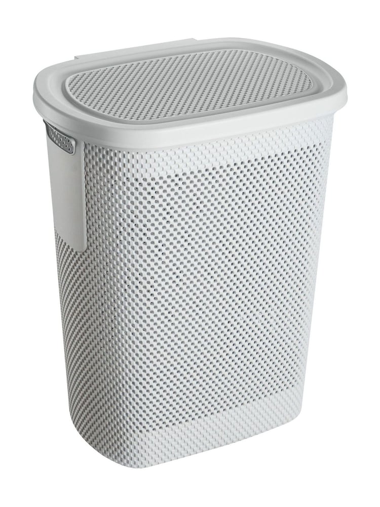 Keeper Nordic Grey Laundry Hamper & 30L Basket Set - Image 2 of 5