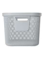 Keeper Nordic Grey Laundry Hamper & 30L Basket Set - Image 5 of 5