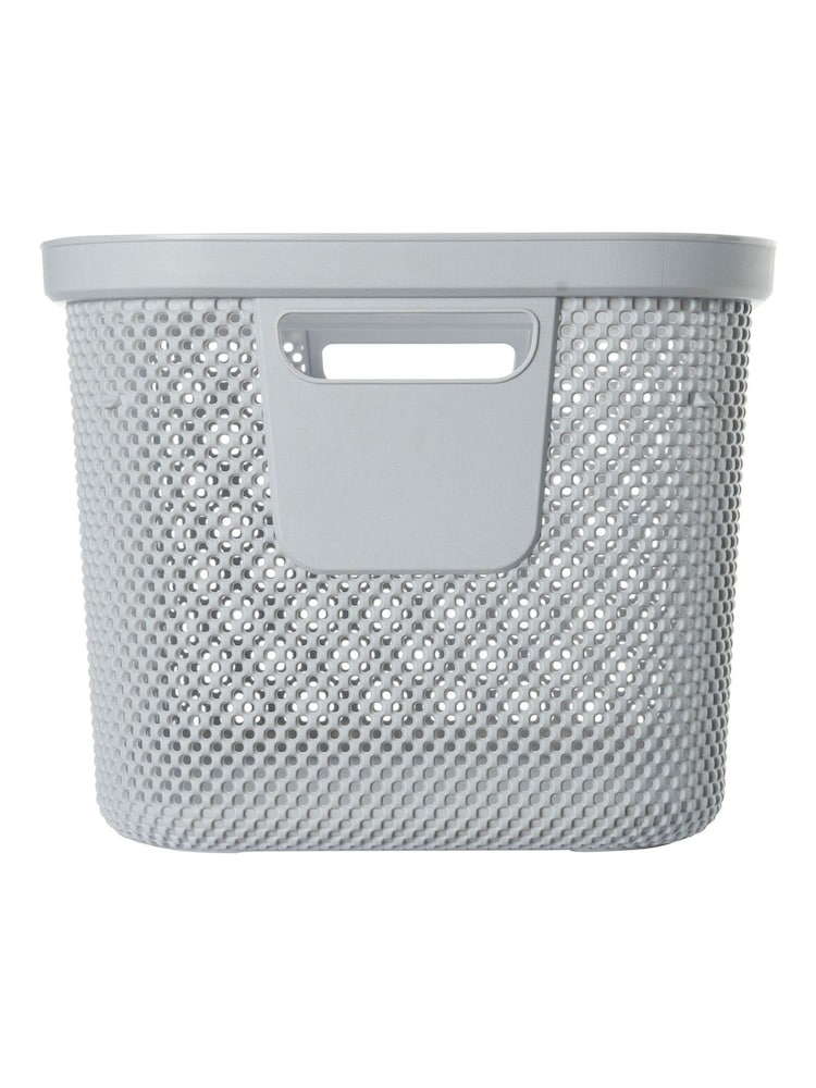 Keeper Nordic Grey Laundry Hamper & 30L Basket Set - Image 5 of 5