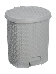 Keeper Nordic Grey Tjark Ratan Effect Pedal Dustbin 21 Litre - Image 2 of 4