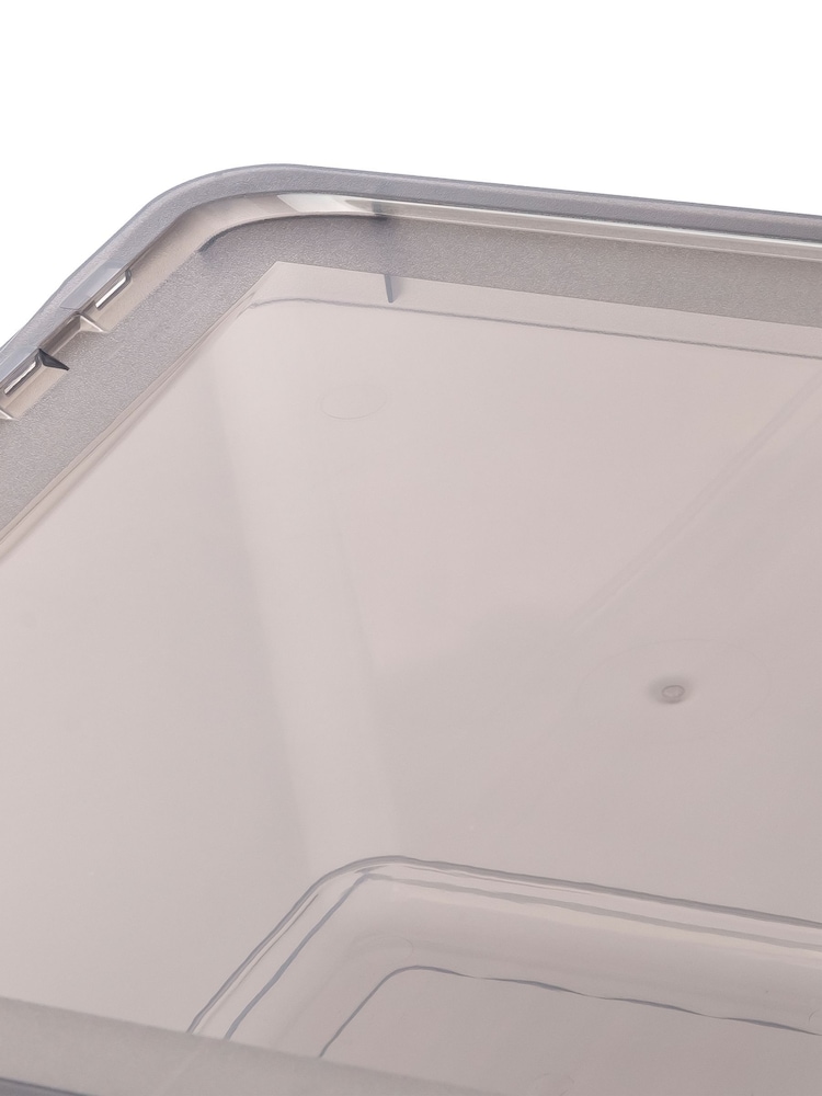 Keeper 3 Pack Crystal Grey Bea 18L Storage Box Set With Air Control System - Image 5 of 5