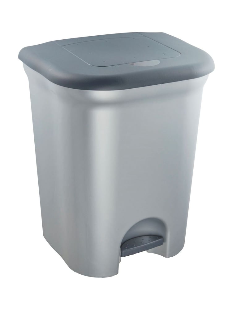Keeper Silver and Black Torge Dual Compartment Pedal Dustbin - Image 2 of 5