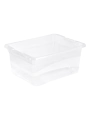 Keeper 4 Pack Crystal Clear Cornelia 12L Crystal Storage Box With Locking Clips - Image 3 of 4