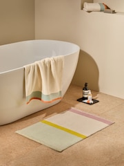MADE.COM Multi Jutta 100% Cotton Woven Bath Mat - Image 1 of 4