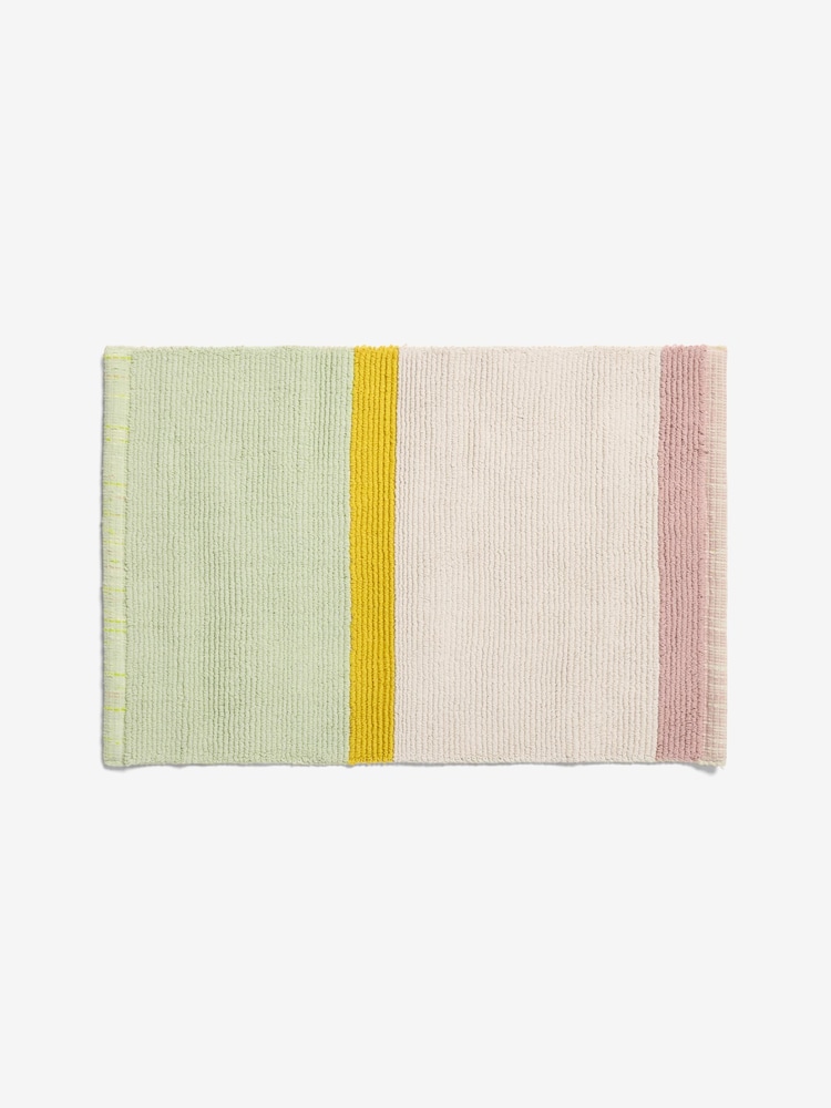 MADE.COM Multi Jutta 100% Cotton Woven Bath Mat - Image 4 of 4