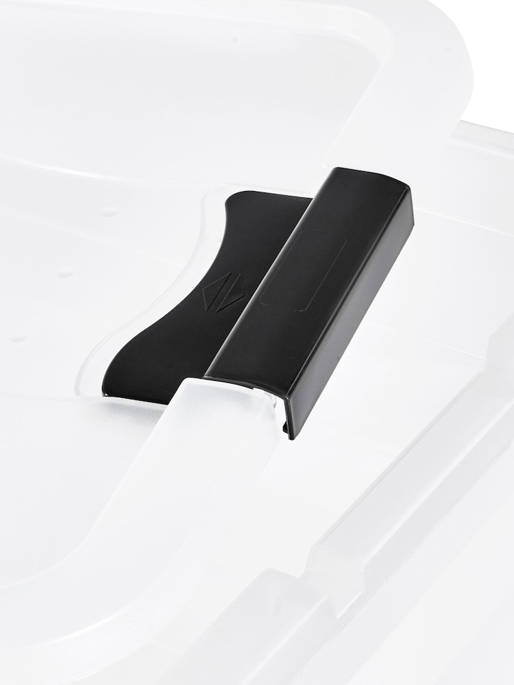 Keeeper 3 Pack Crystal Clear Cornelia 52L Storage Box With Locking Clips - Image 4 of 4 Keeeper 3 Pack Crystal Clear Cornelia 52L Storage Box With Locking Clips - Image 4 of 4