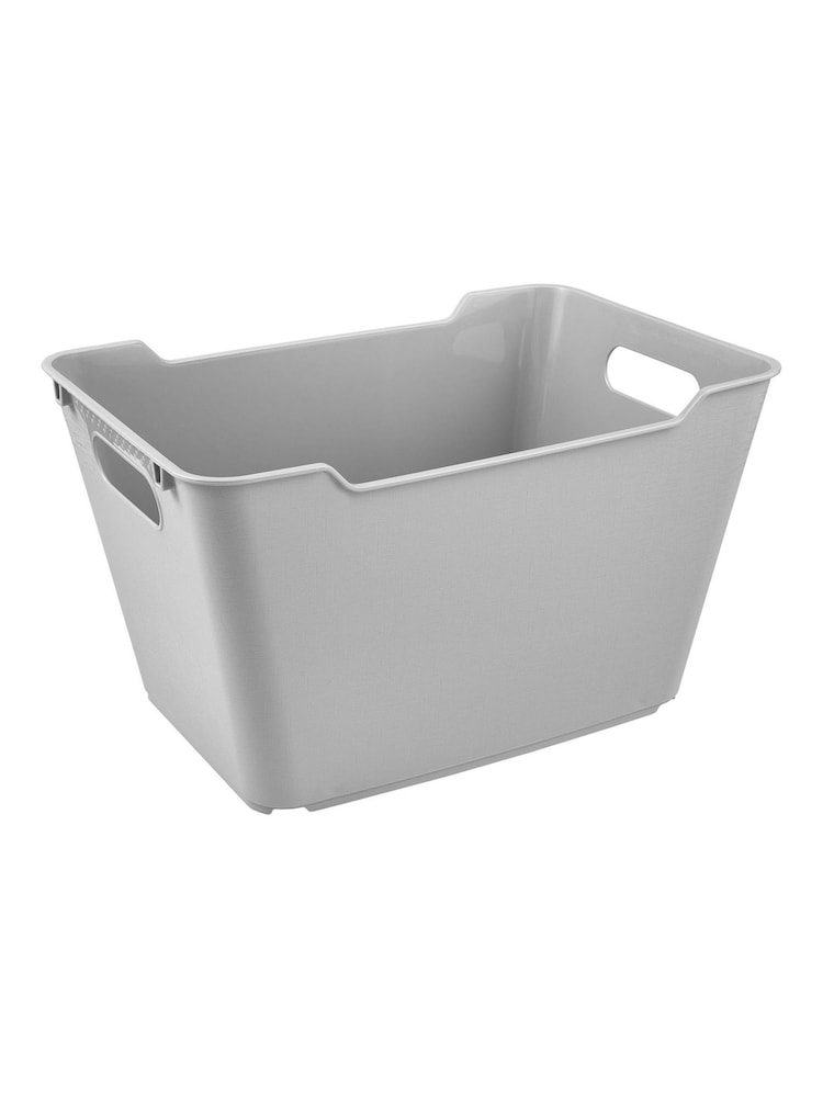 Keeper 6 Pack Nordic Grey Lotta12L Stacking & Nesting Storage Boxes - Image 2 of 4