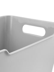 Keeper 6 Pack Nordic Grey Lotta12L Stacking & Nesting Storage Boxes - Image 4 of 4