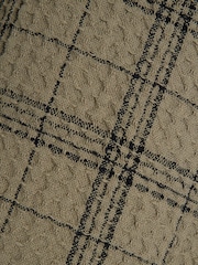 River Island Green Waffle 100% Cotton Check Shirt - Image 4 of 4