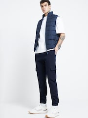 River Island Blue Quilted Gilet - Image 1 of 4