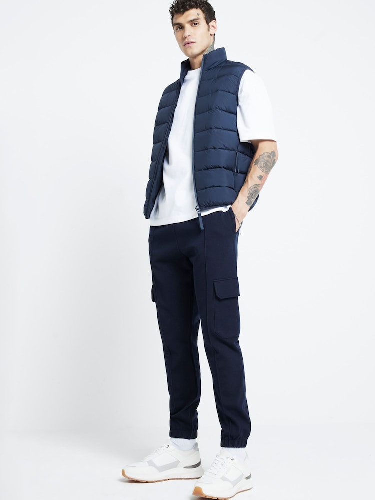 River Island Blue Quilted Gilet - Image 1 of 4