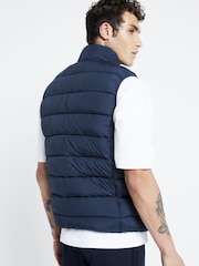 River Island Blue Quilted Gilet - Image 3 of 4