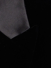River Island Black SB1 Velvet Tux Jacket - Image 4 of 4