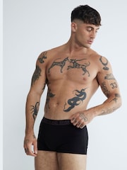 River Island Black Black Double Tip Boxers 4 Pack - Image 2 of 4