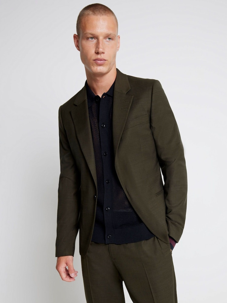 River Island Green Suit Jacket - Image 1 of 4