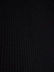 River Island Black Slim Fit Long Sleeve Waffle Crew Sweatshirt - Image 5 of 6