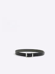 River Island Black Reversible Embossed Belt - Image 1 of 3