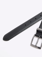 River Island Black Leather Metal Keeper Belt - Image 2 of 2