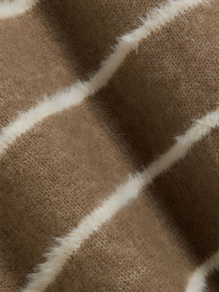 River Island Natural Brushed Crew Jumper - Image 4 of 4