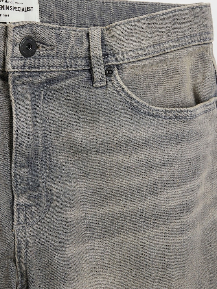 River Island Grey Skinny Fit Stretch Jeans - Image 4 of 4